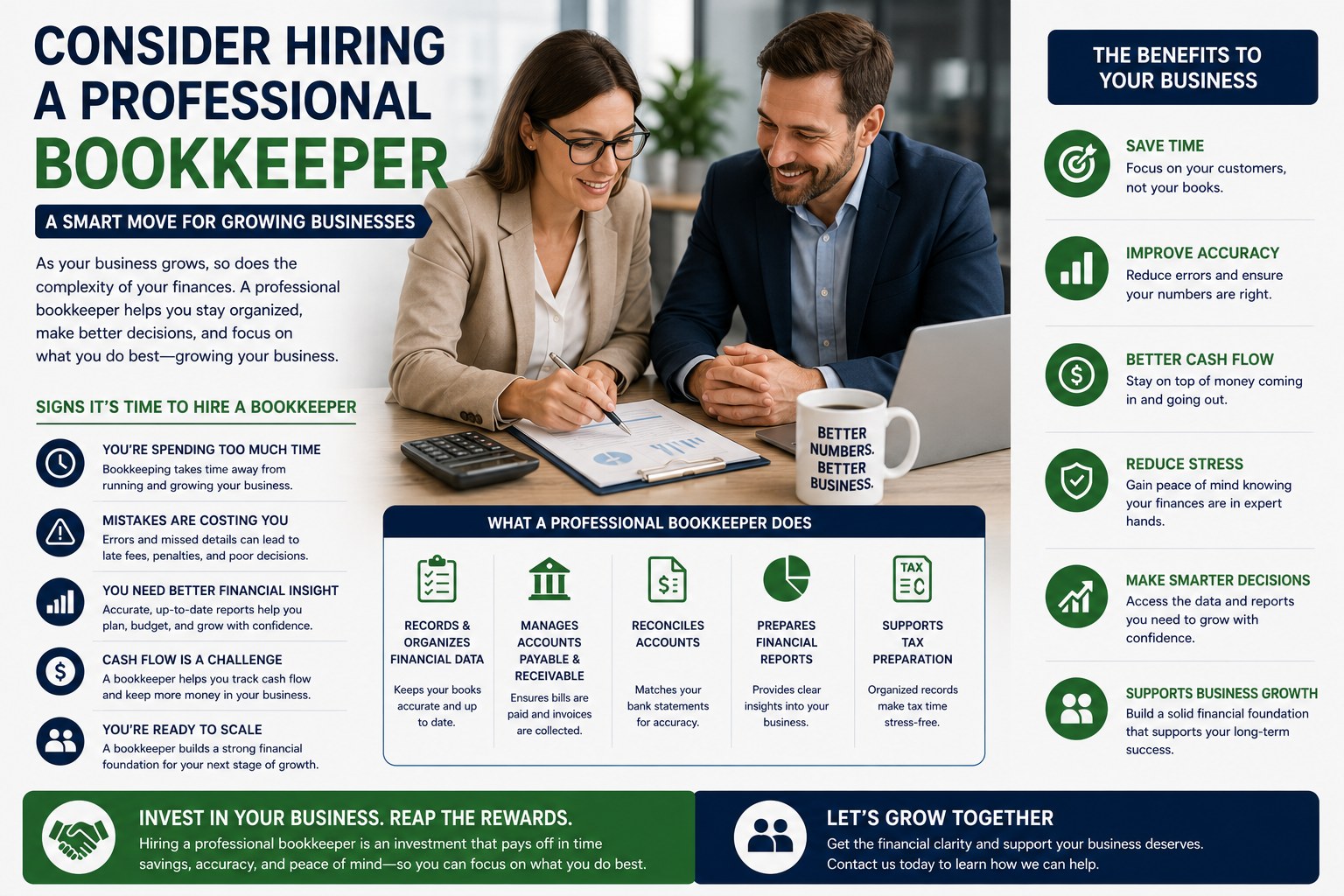 Consider Hiring a Professional Bookkeeper
