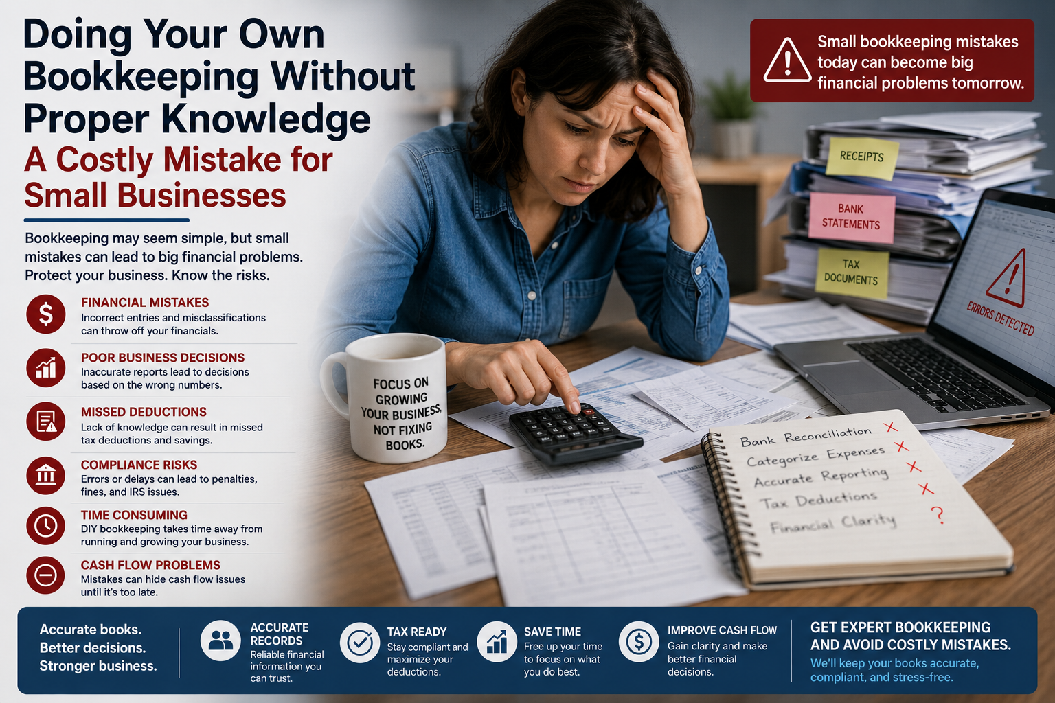 Doing Your Own Bookkeeping Without Proper Knowledge A Costly Mistake for Small Businesses